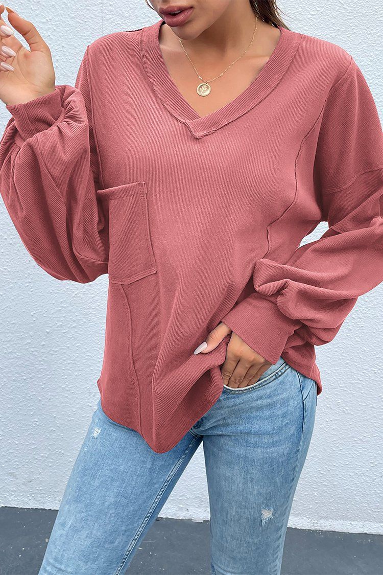 PRETTYGARDEN-Women-Casual-V-Neck-Long-Sleeve-Tunic-Tops-Solid-Loose-Fit-Side-Slit-Ribbed-Knit-Pullover-Blouses-Top-with-Pocket-PRETTYGARDEN-1627610946.jpg